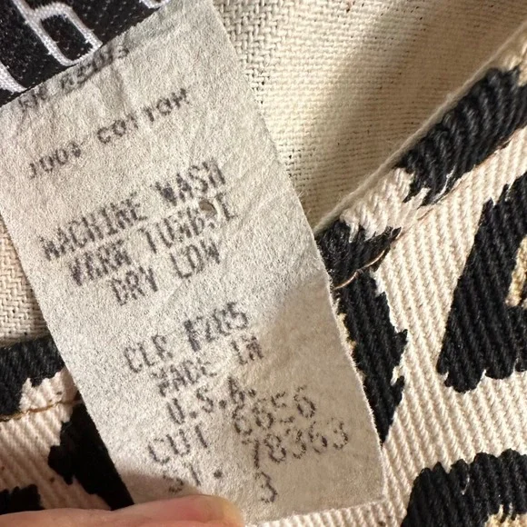 Vintage 90s Rampage Leopard Print Denim Mini Dress - Made in USA - Size S - Picture 10 of 11